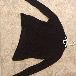AEO Dark Purple Mock Neck Sweater